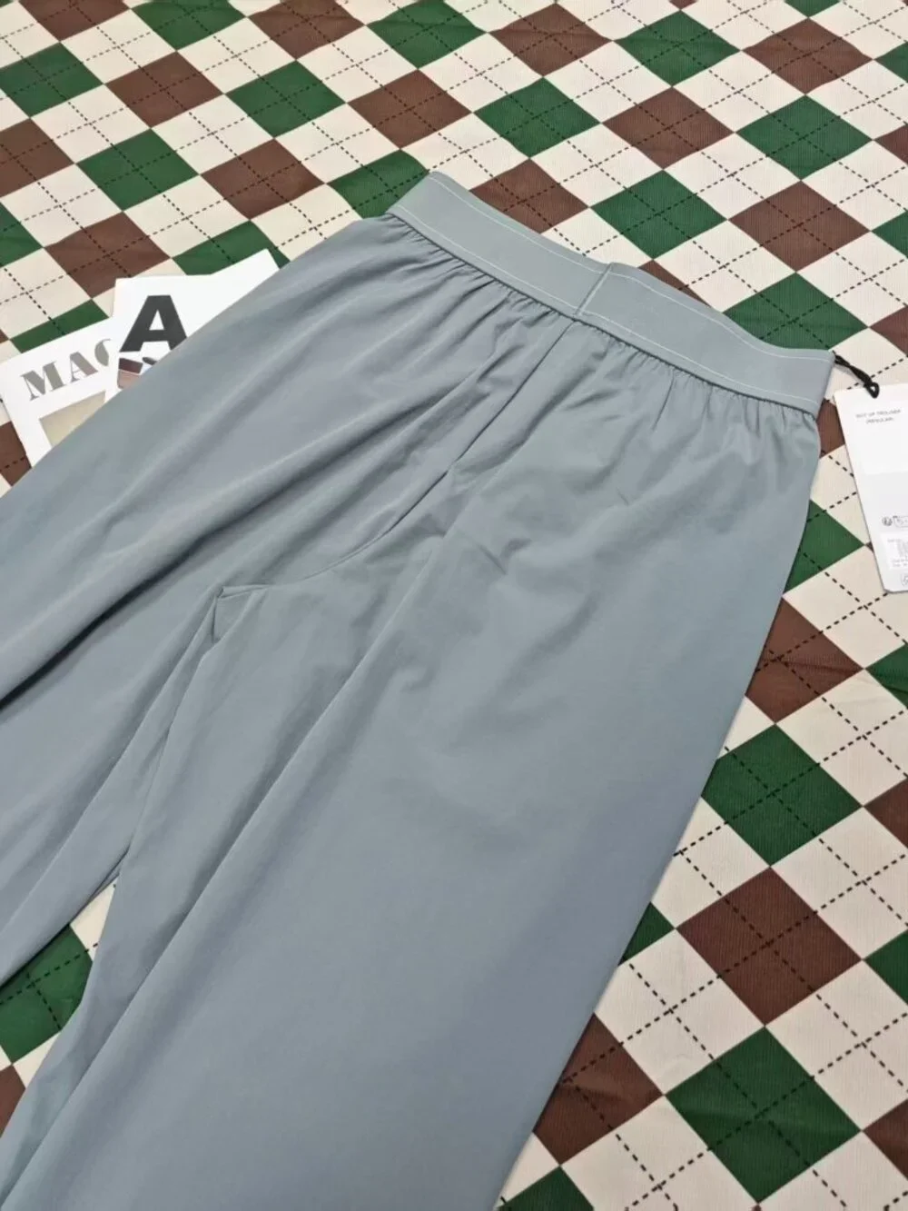 Alo Yoga Suit Up Trouser💙💙Steel Grey Wide Leg/Streetwear/Athleisure (Regular)